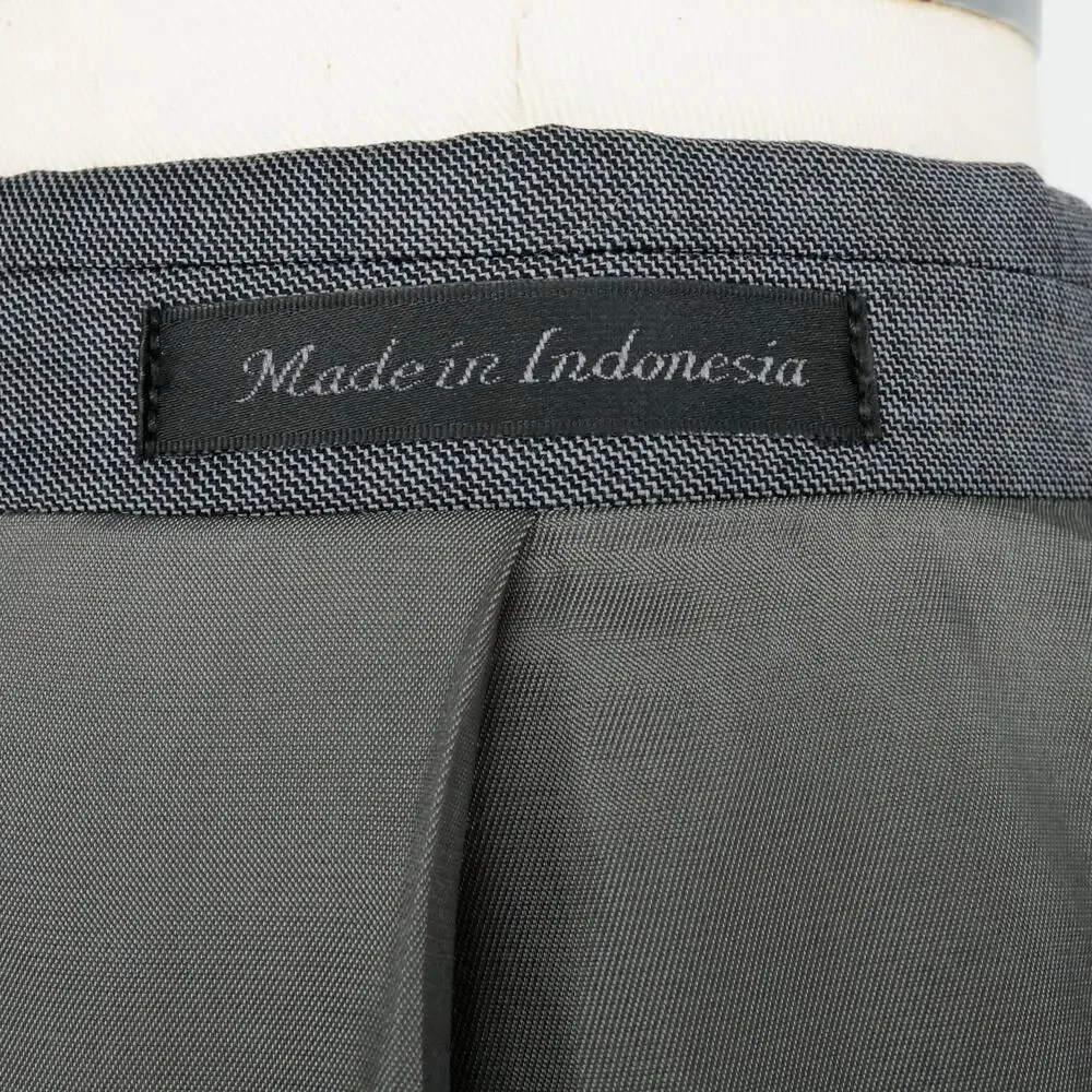 LRL Ralph Lauren Sport Coat Mens 44R Gray Wool Lined Blazer Jacket Preppy